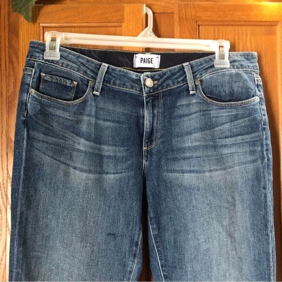 Paige Jimmy Jimmy Skinny Jeans Blue Tiger Lily Wash Mid Rise Stretch - 29 - Picture 3 of 12